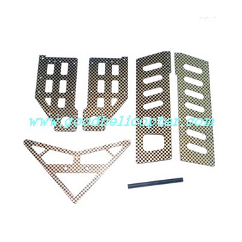 gt8005-qs8005 helicopter parts metal main frame set 6pcs - Click Image to Close